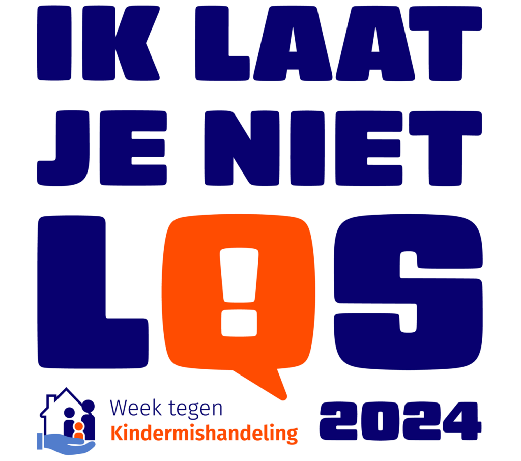 Logo met tekst Ik Laat je niet Los 2024